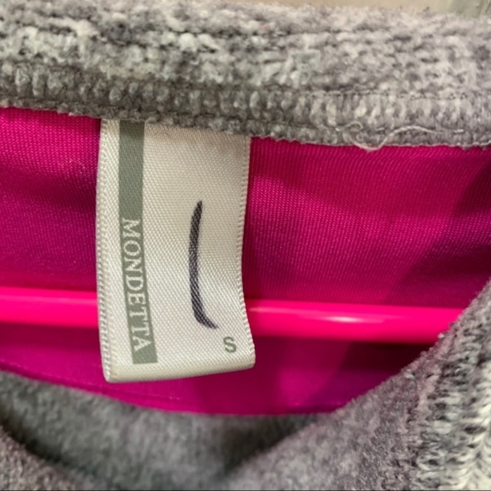 Mondetta Hooded Performance Jacket Gray Black Pink - image 5